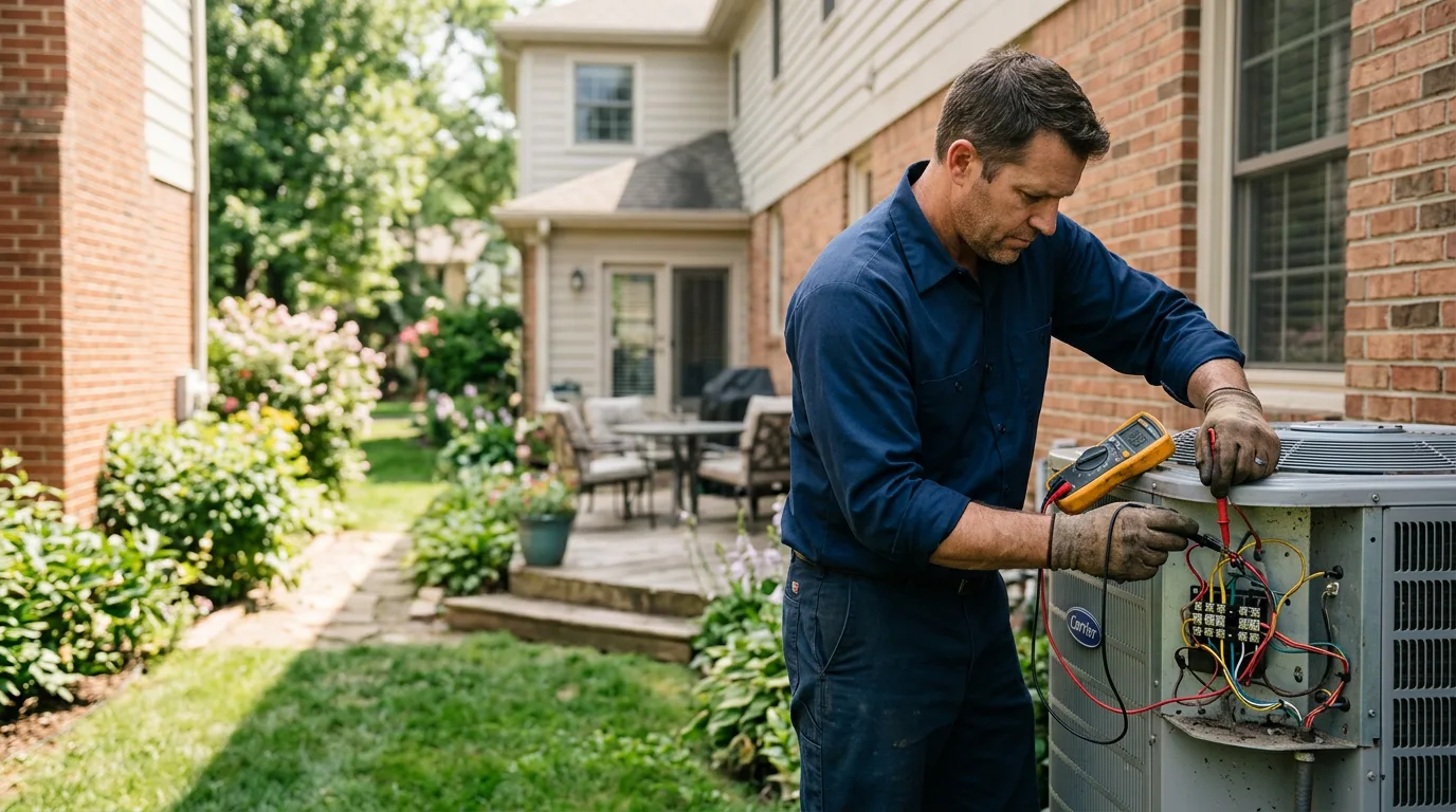 HVAC technician working near Franklin Park, NJ